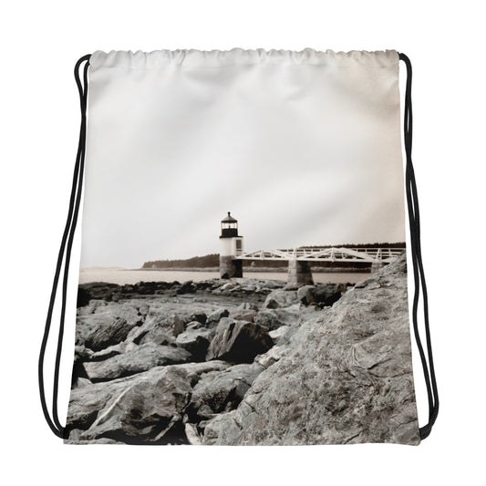 Drawstring Bag - Marshall Point Lighthouse