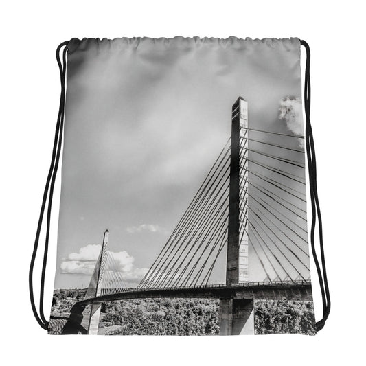 Drawstring Bag - Penobscot Narrows Bridge