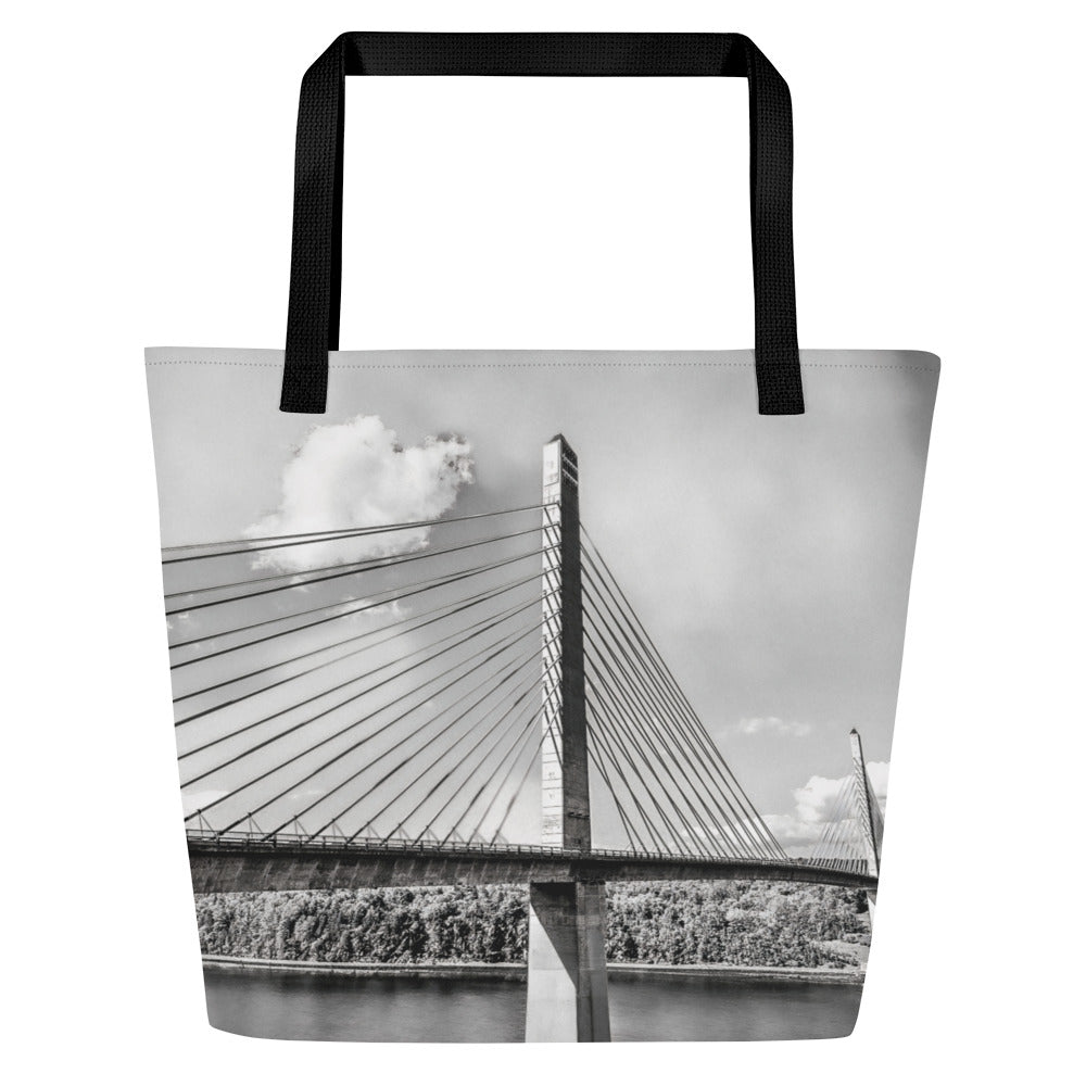 Large Tote Bag - Penobscot Narrows Bridge