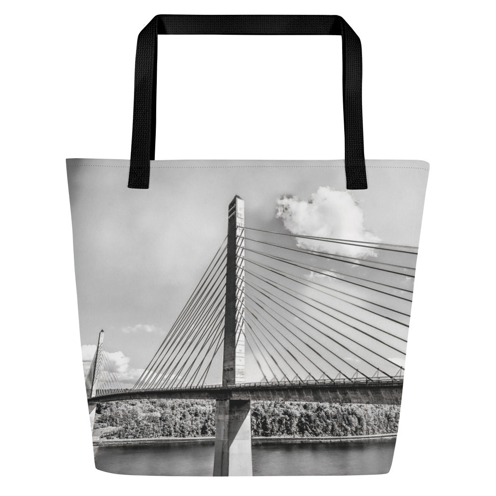 Large Tote Bag - Penobscot Narrows Bridge