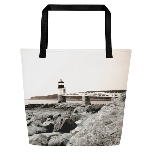 Large Tote - Marshall Point Lighthouse