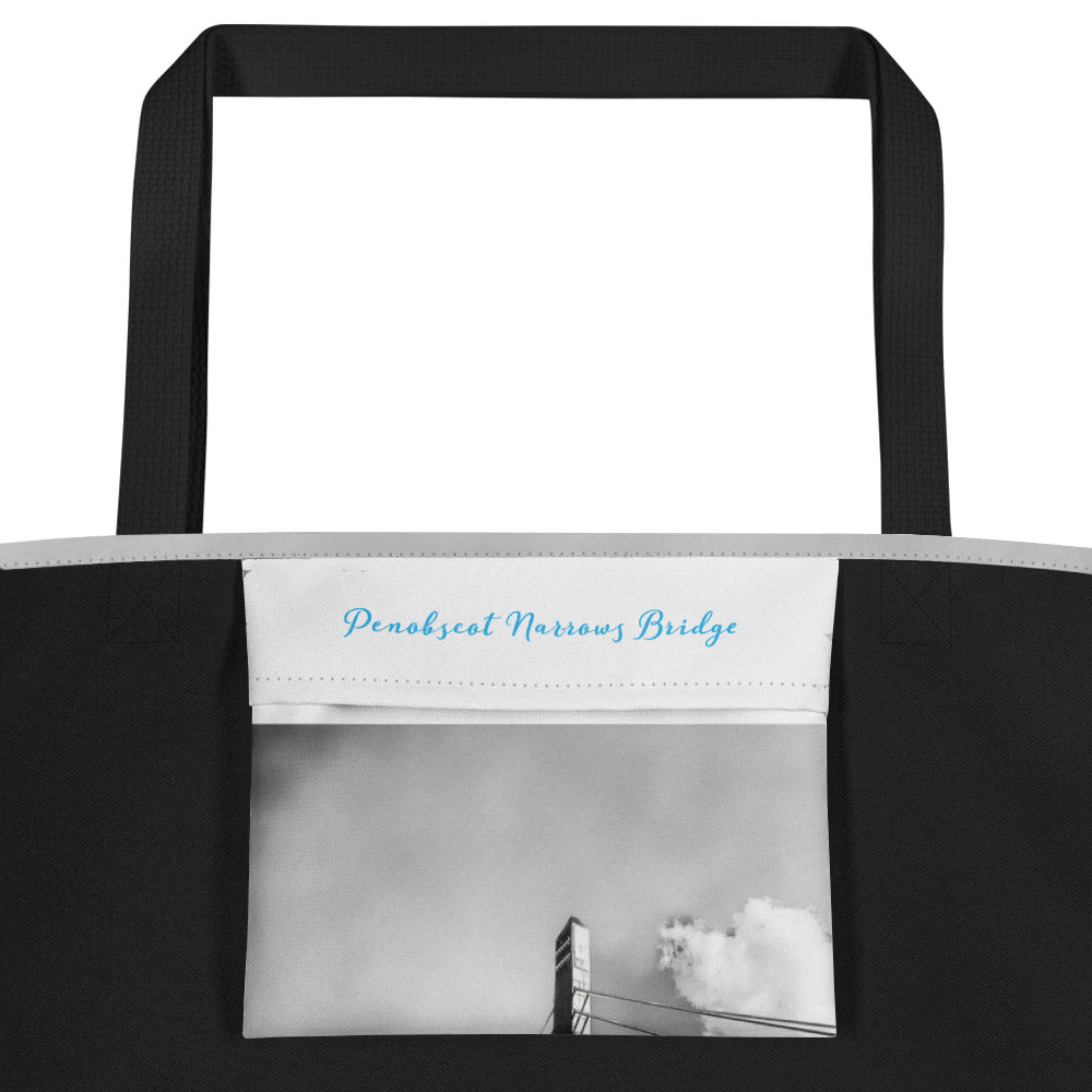 Large Tote Bag - Penobscot Narrows Bridge