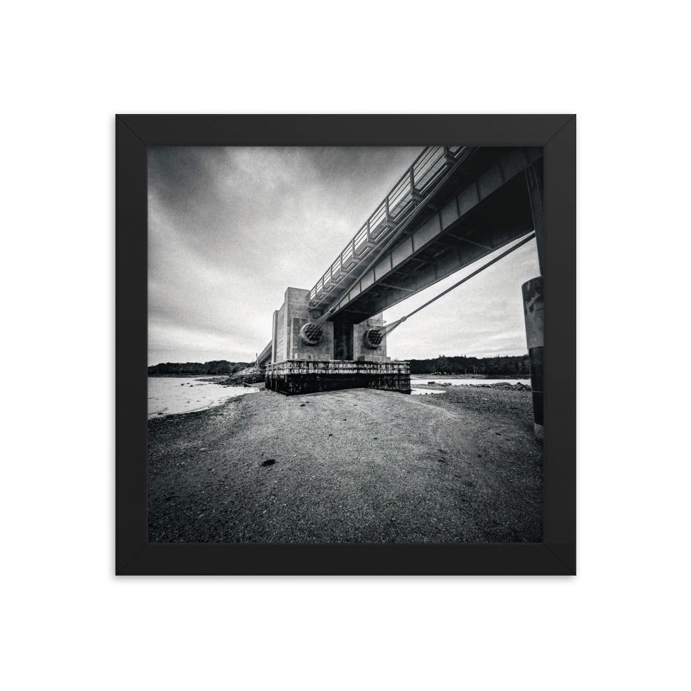 Framed Poster - Under The Deer Isle Bridge