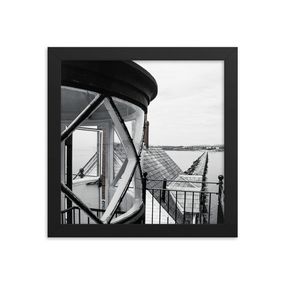 Framed Poster - The Breakwater Lighthouse