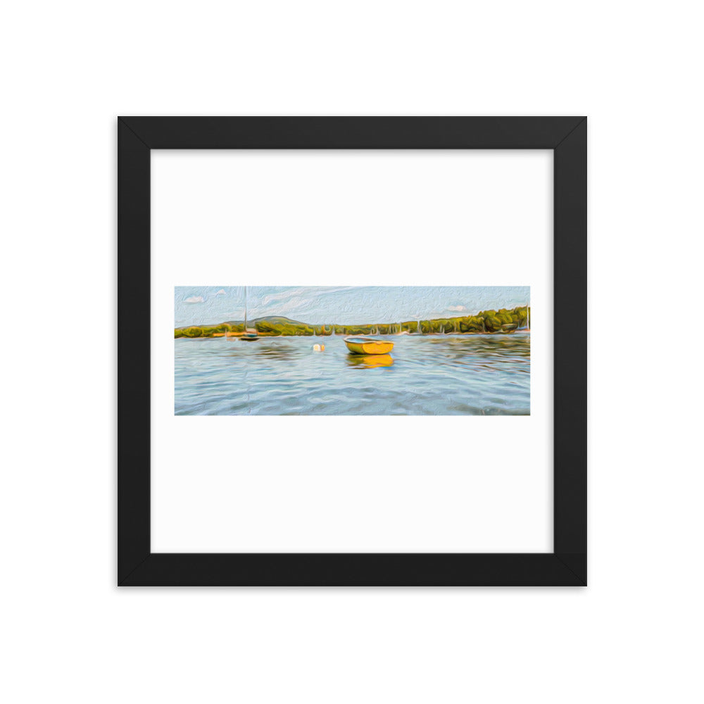 Framed Poster - The Yellow Boat