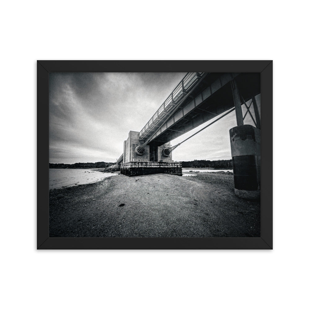 Framed Poster - Under The Deer Isle Bridge