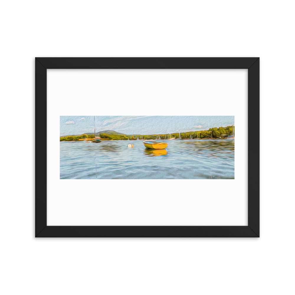 Framed Poster - The Yellow Boat