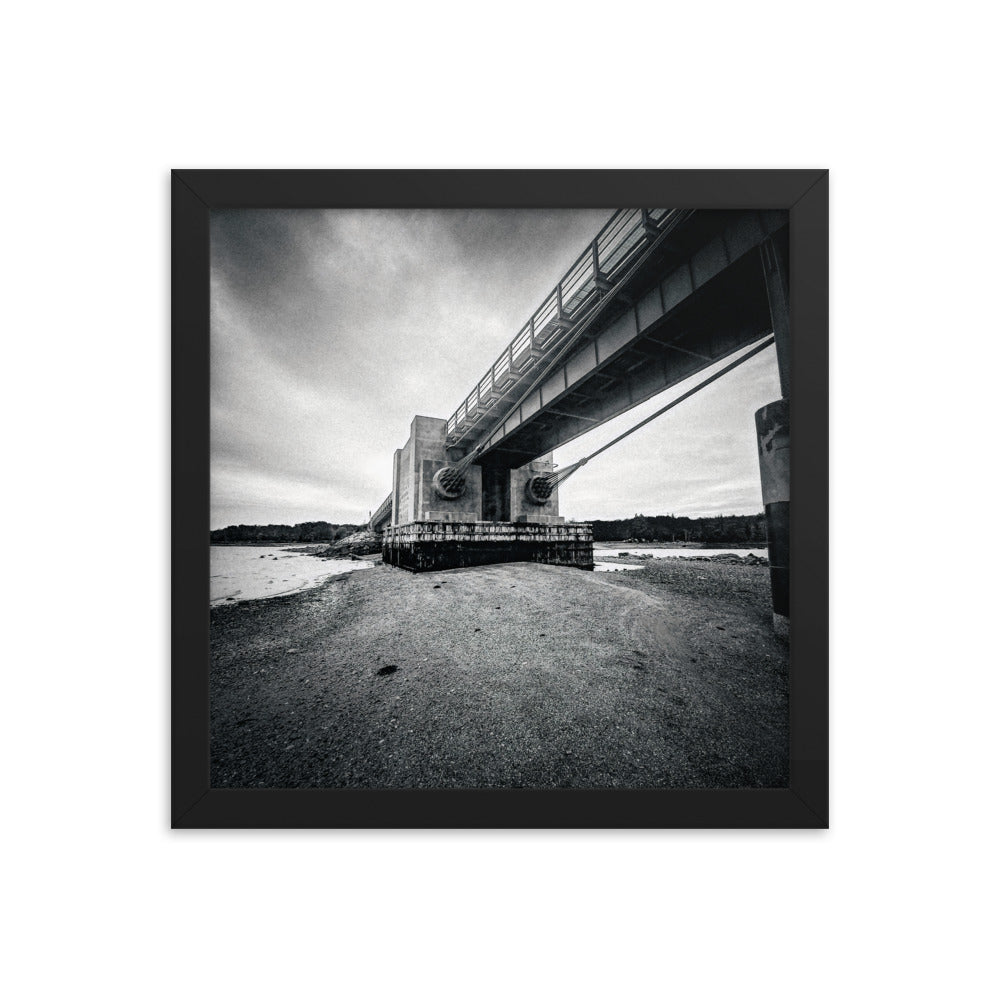 Framed Poster - Under The Deer Isle Bridge