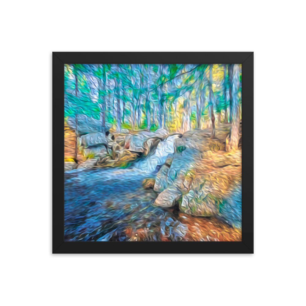 Framed Poster - The Falls At Peters Brook