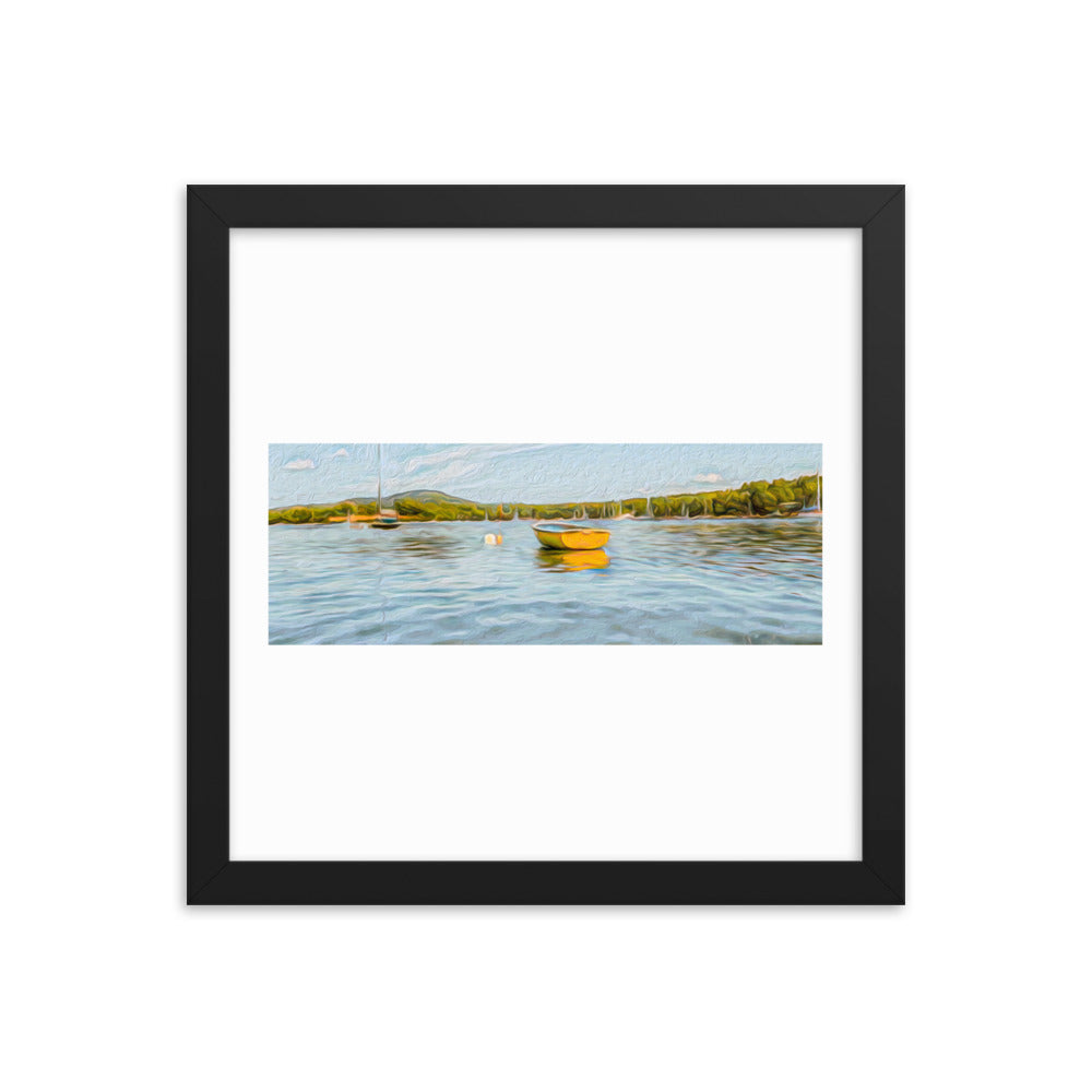 Framed Poster - The Yellow Boat