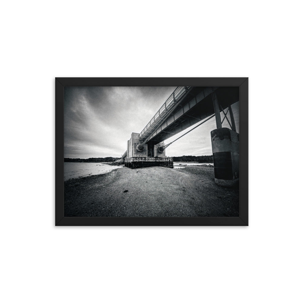 Framed Poster - Under The Deer Isle Bridge