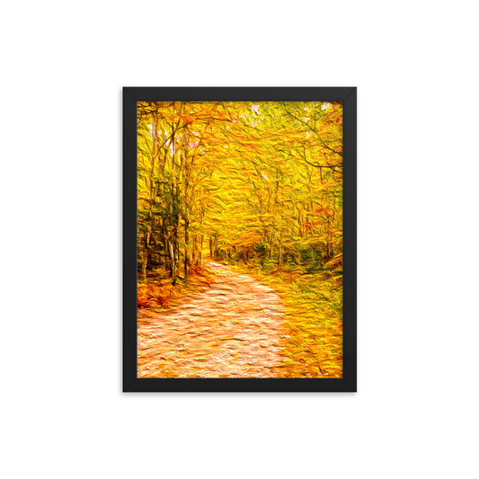 Framed Poster - A Fall Country Lane