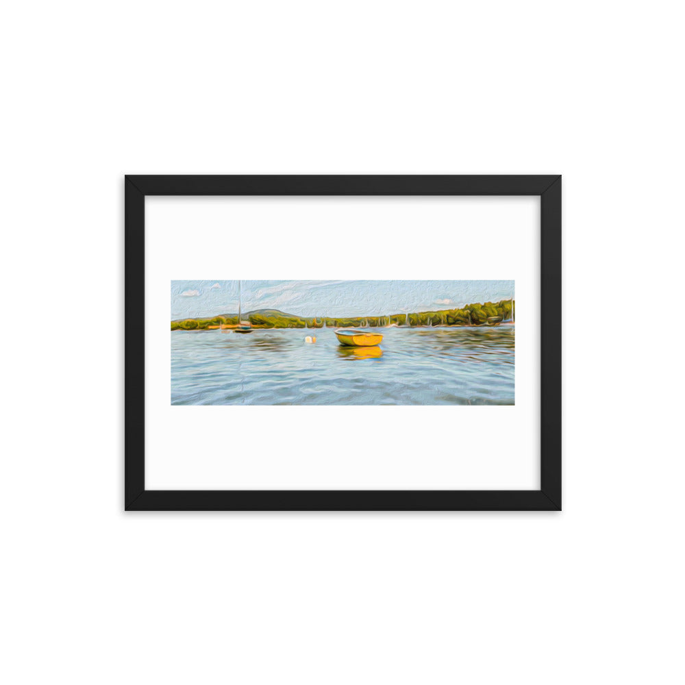 Framed Poster - The Yellow Boat