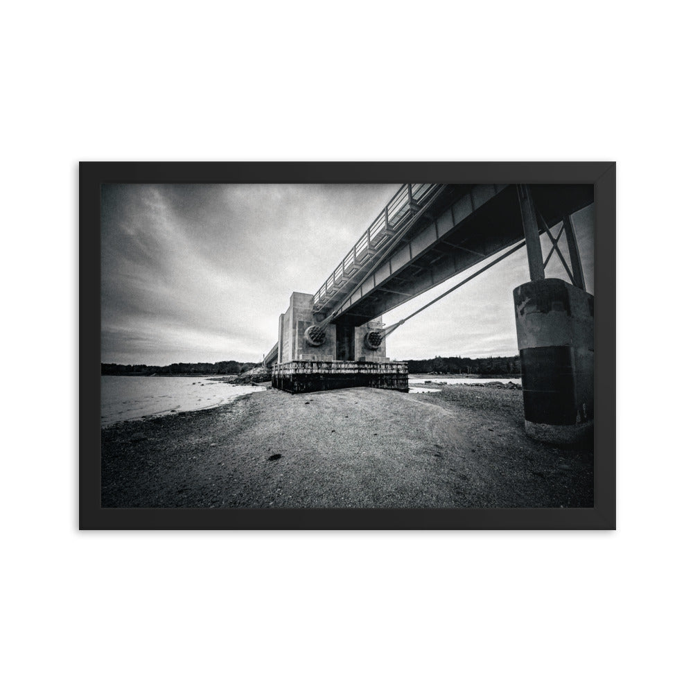 Framed Poster - Under The Deer Isle Bridge