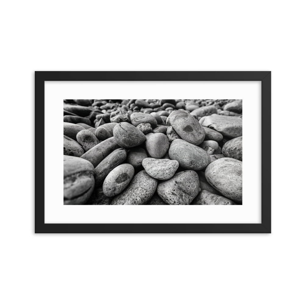 Framed Poster - Rocks On The Beach