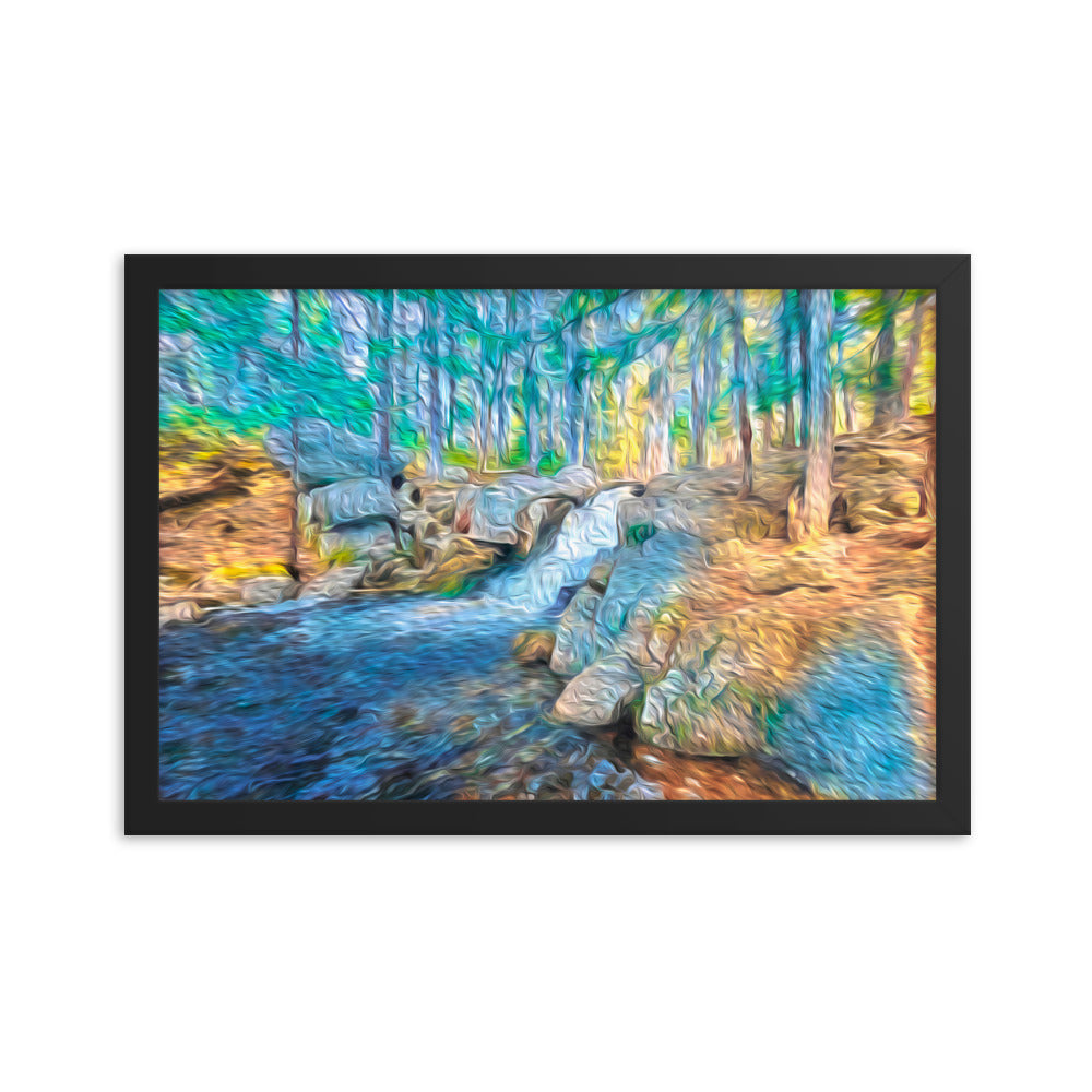 Framed Poster - The Falls At Peters Brook