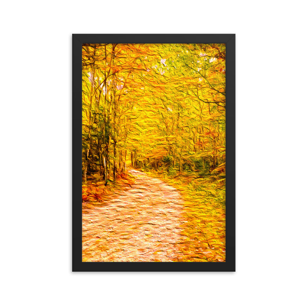 Framed Poster - A Fall Country Lane