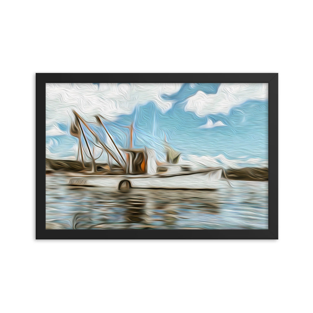 Framed Poster - The Fishing Boat