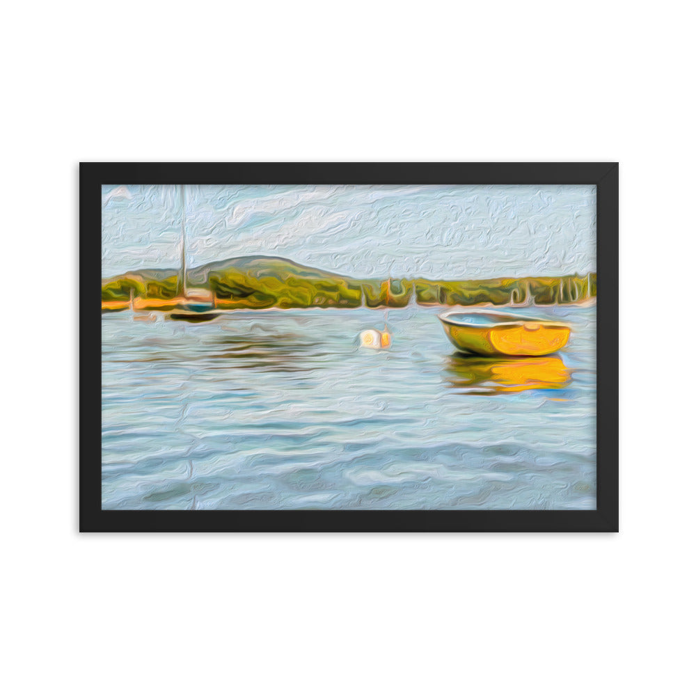 Framed Poster - The Yellow Boat