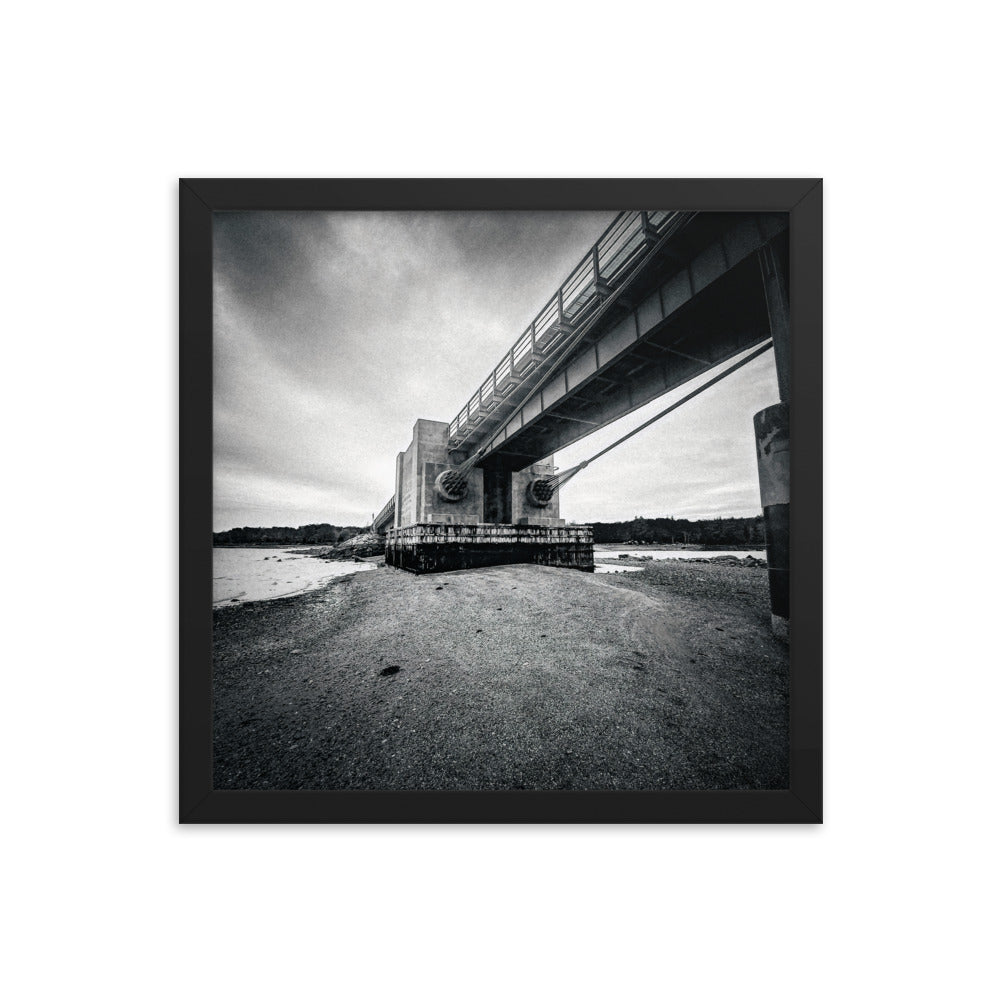 Framed Poster - Under The Deer Isle Bridge