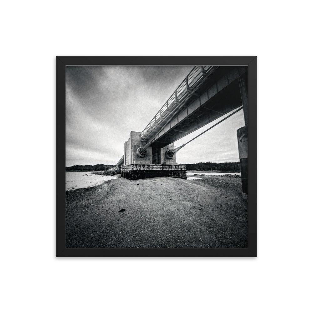 Framed Poster - Under The Deer Isle Bridge