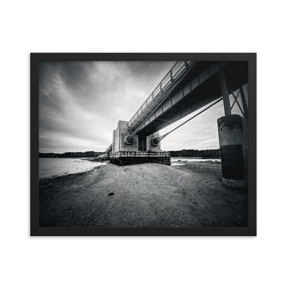 Framed Poster - Under The Deer Isle Bridge