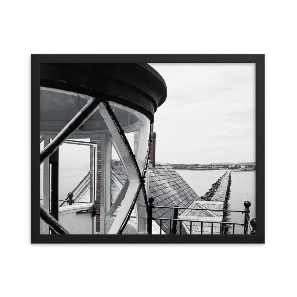 Framed Poster - The Breakwater Lighthouse