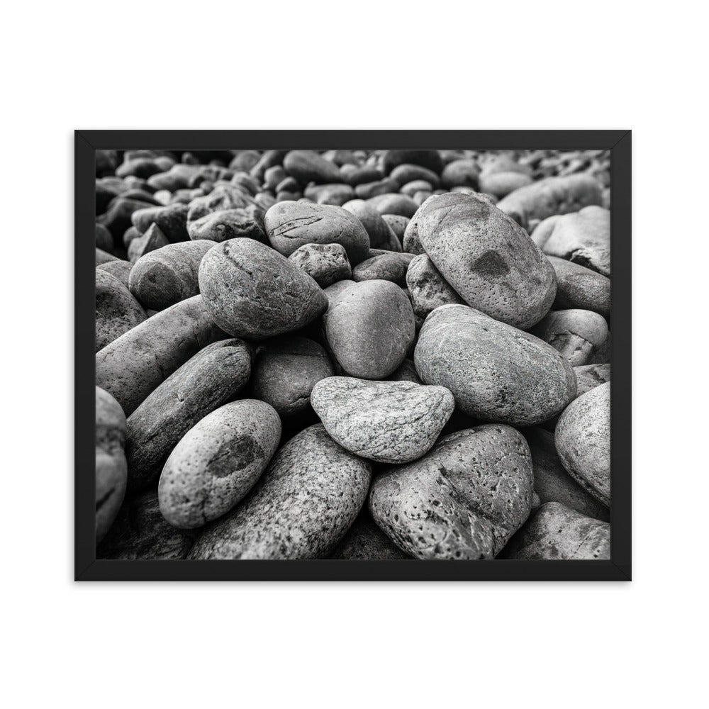 Framed Poster - Rocks On The Beach