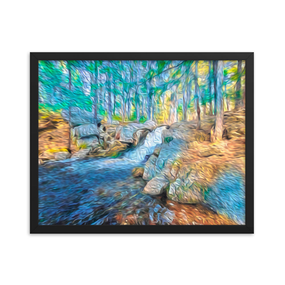 Framed Poster - The Falls At Peters Brook