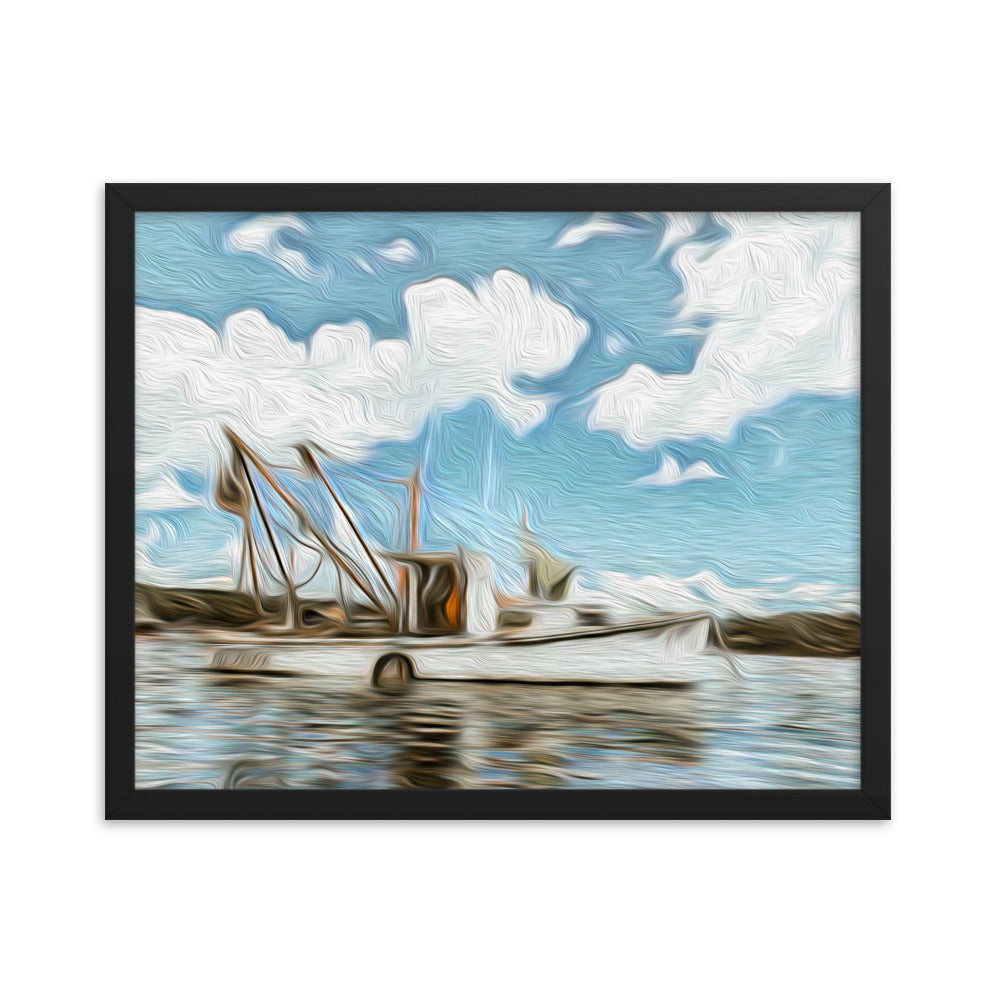 Framed Poster - The Fishing Boat