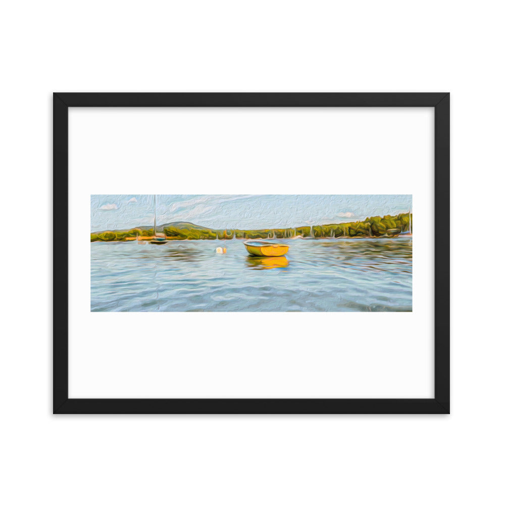 Framed Poster - The Yellow Boat