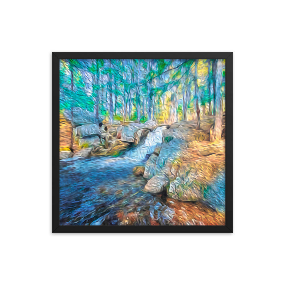 Framed Poster - The Falls At Peters Brook