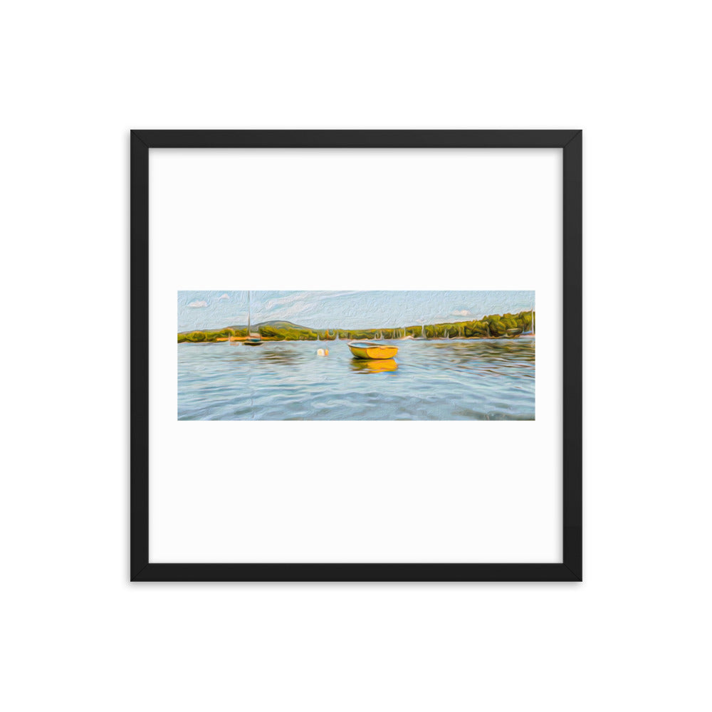 Framed Poster - The Yellow Boat