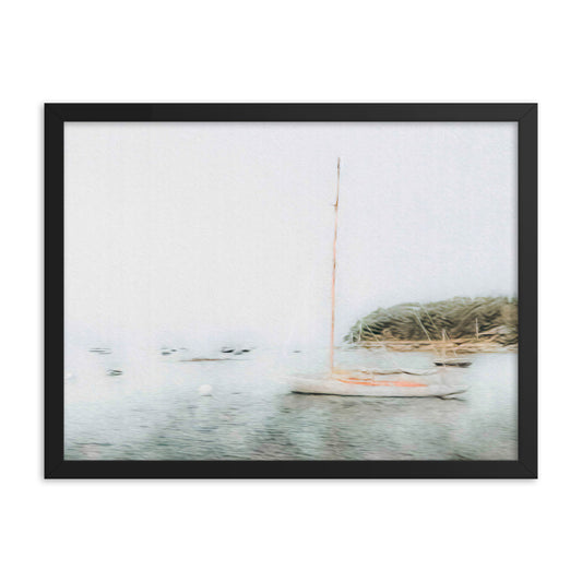 Framed Poster - The Foggy Bay