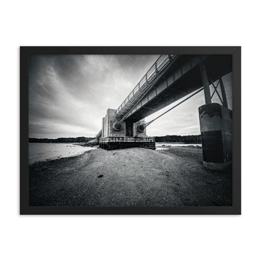 Framed Poster - Under The Deer Isle Bridge