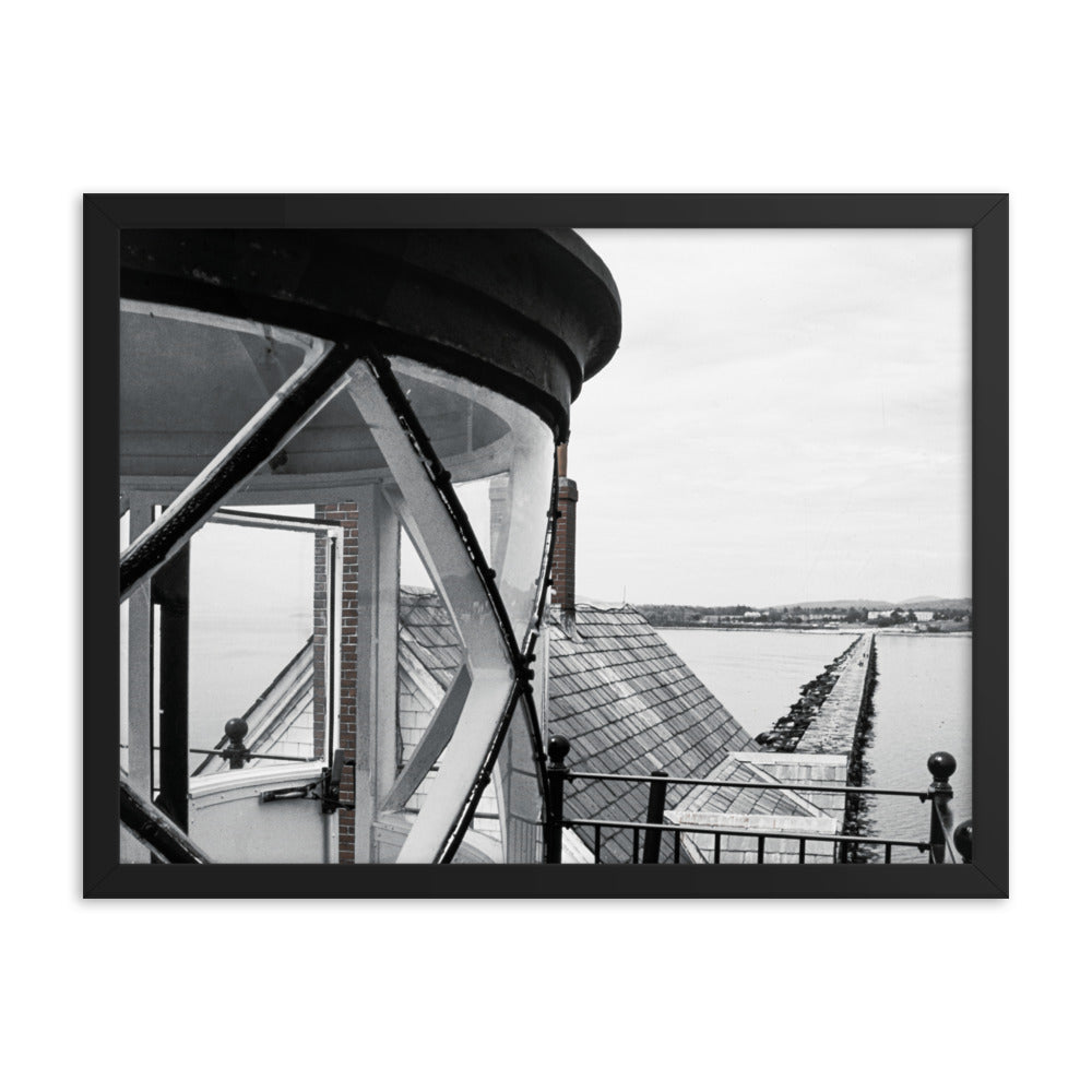 Framed Poster - The Breakwater Lighthouse