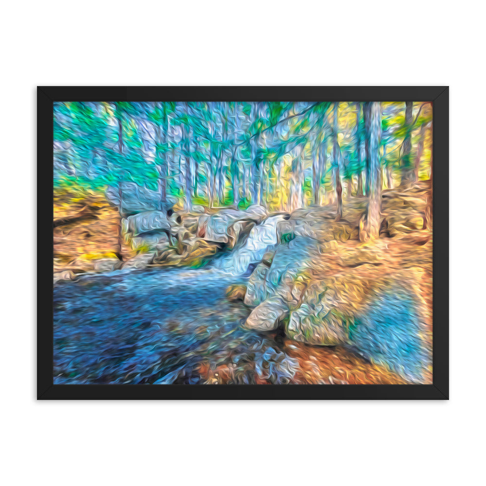 Framed Poster - The Falls At Peters Brook