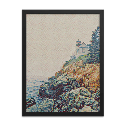 Framed Poster - Bass Harbor Lighthouse