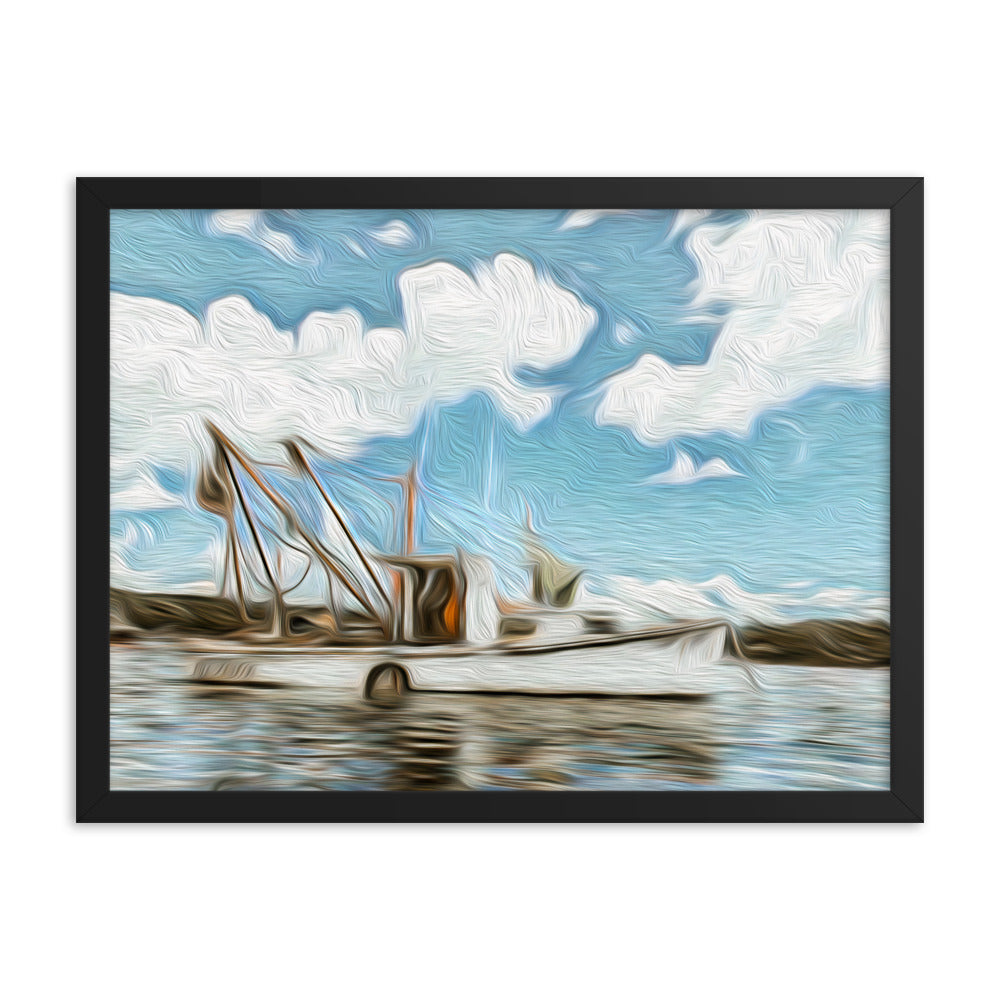 Framed Poster - The Fishing Boat