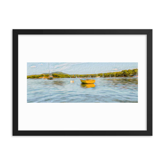 Framed Poster - The Yellow Boat