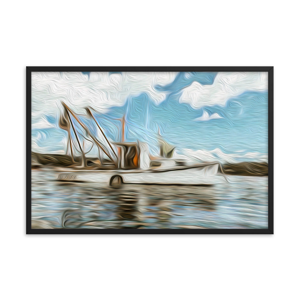 Framed Poster - The Fishing Boat