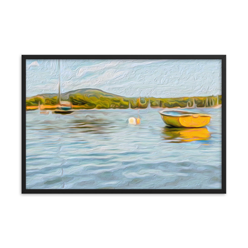 Framed Poster - The Yellow Boat