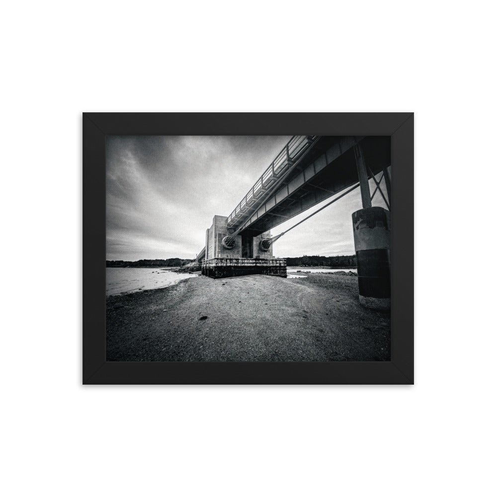 Framed Poster - Under The Deer Isle Bridge