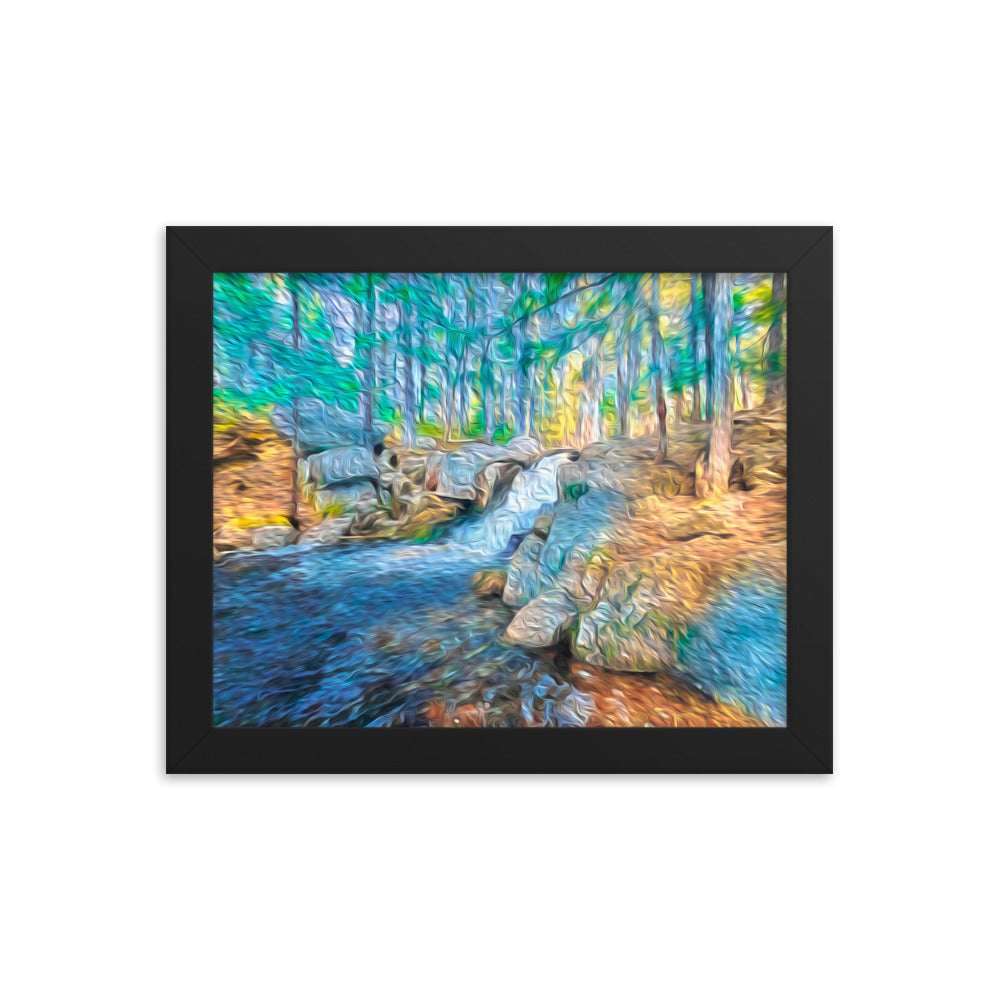 Framed Poster - The Falls At Peters Brook