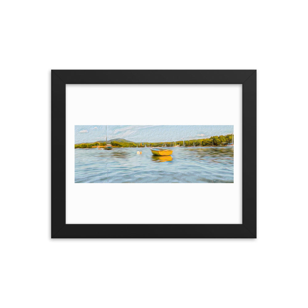 Framed Poster - The Yellow Boat