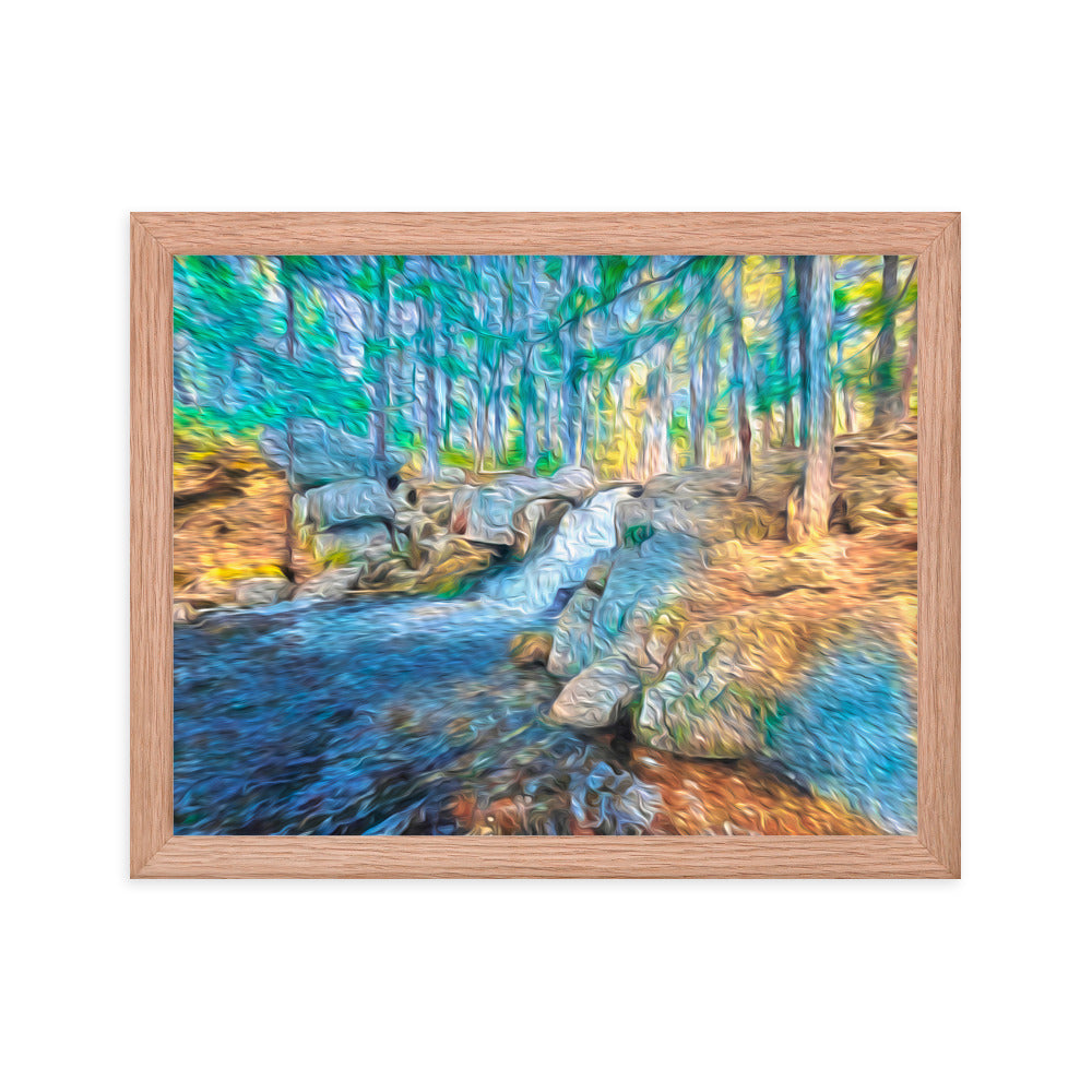 Framed Poster - The Falls At Peters Brook