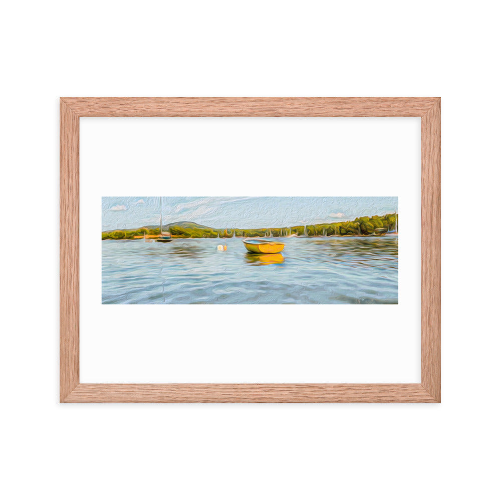 Framed Poster - The Yellow Boat