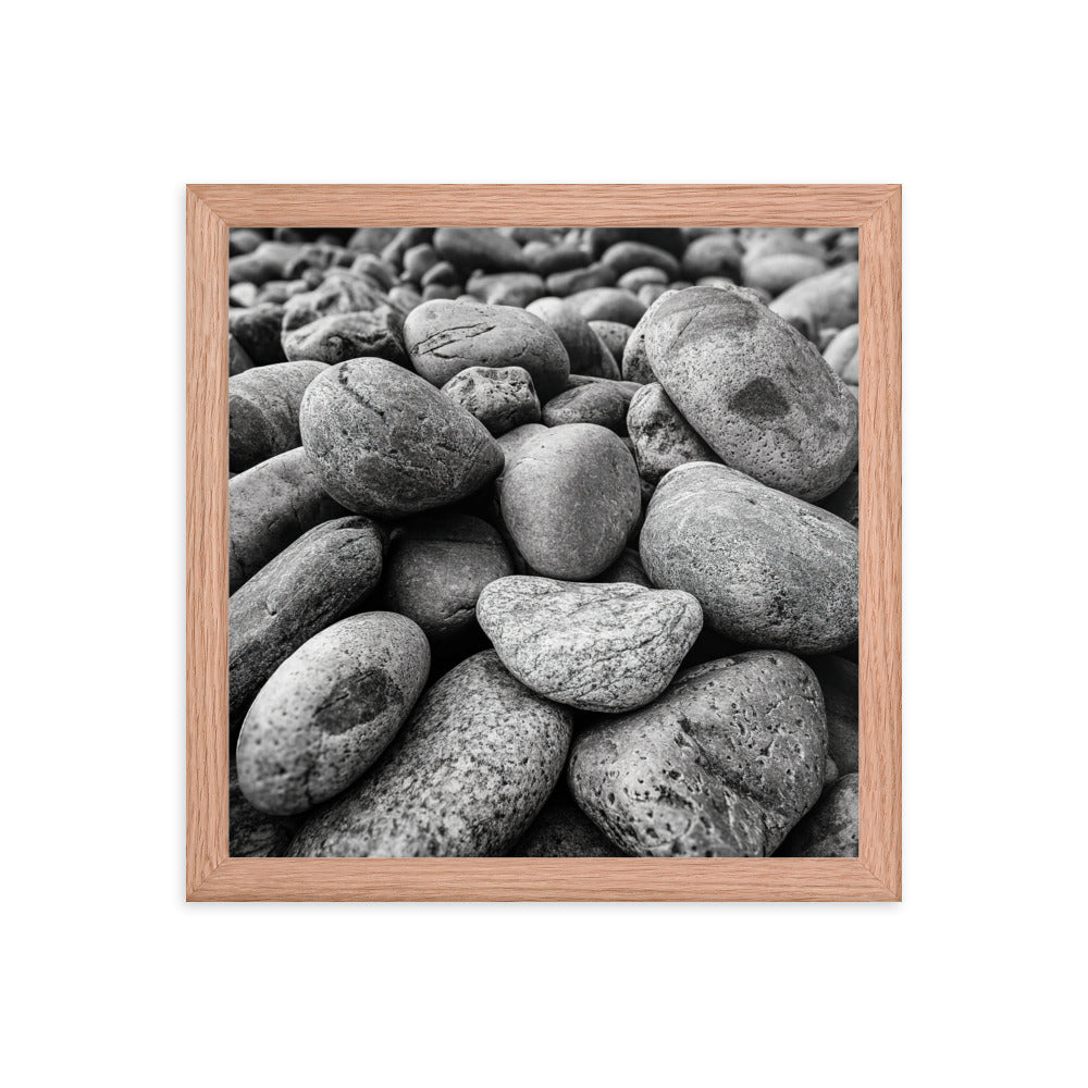 Framed Poster - Rocks On The Beach