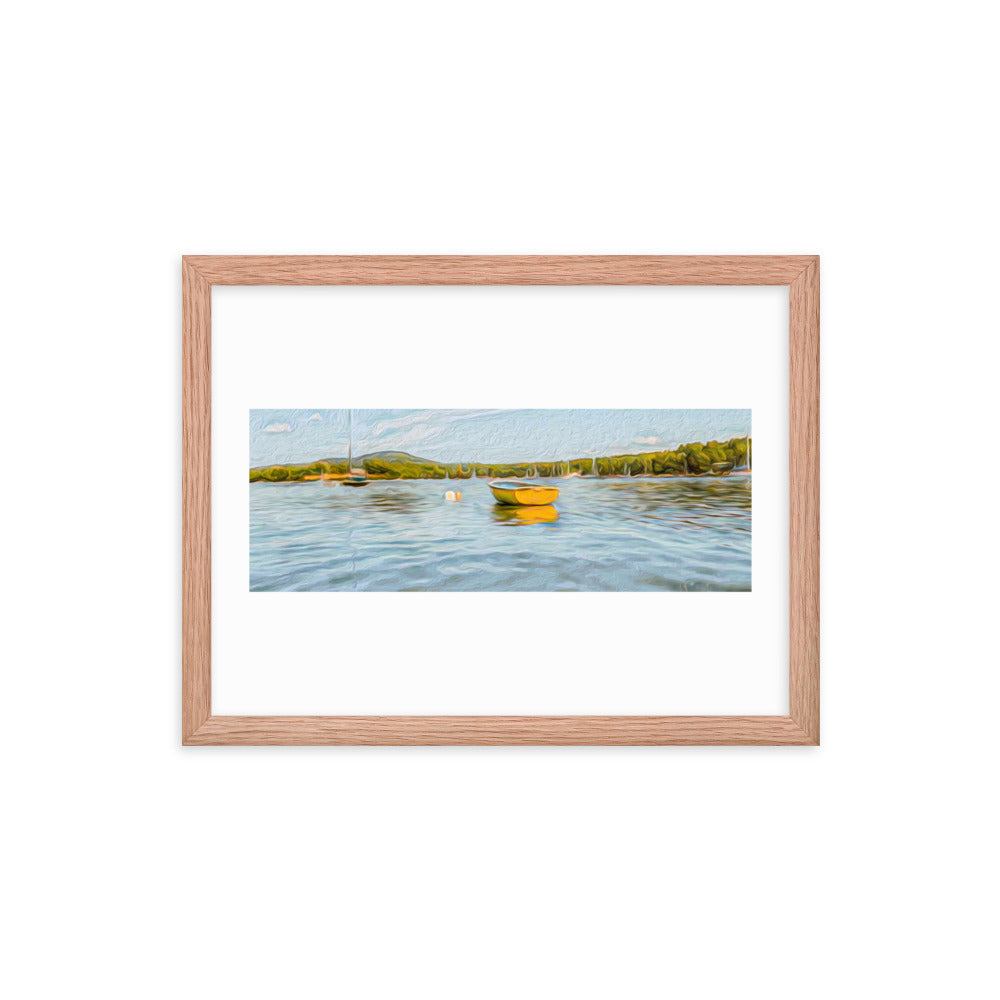 Framed Poster - The Yellow Boat