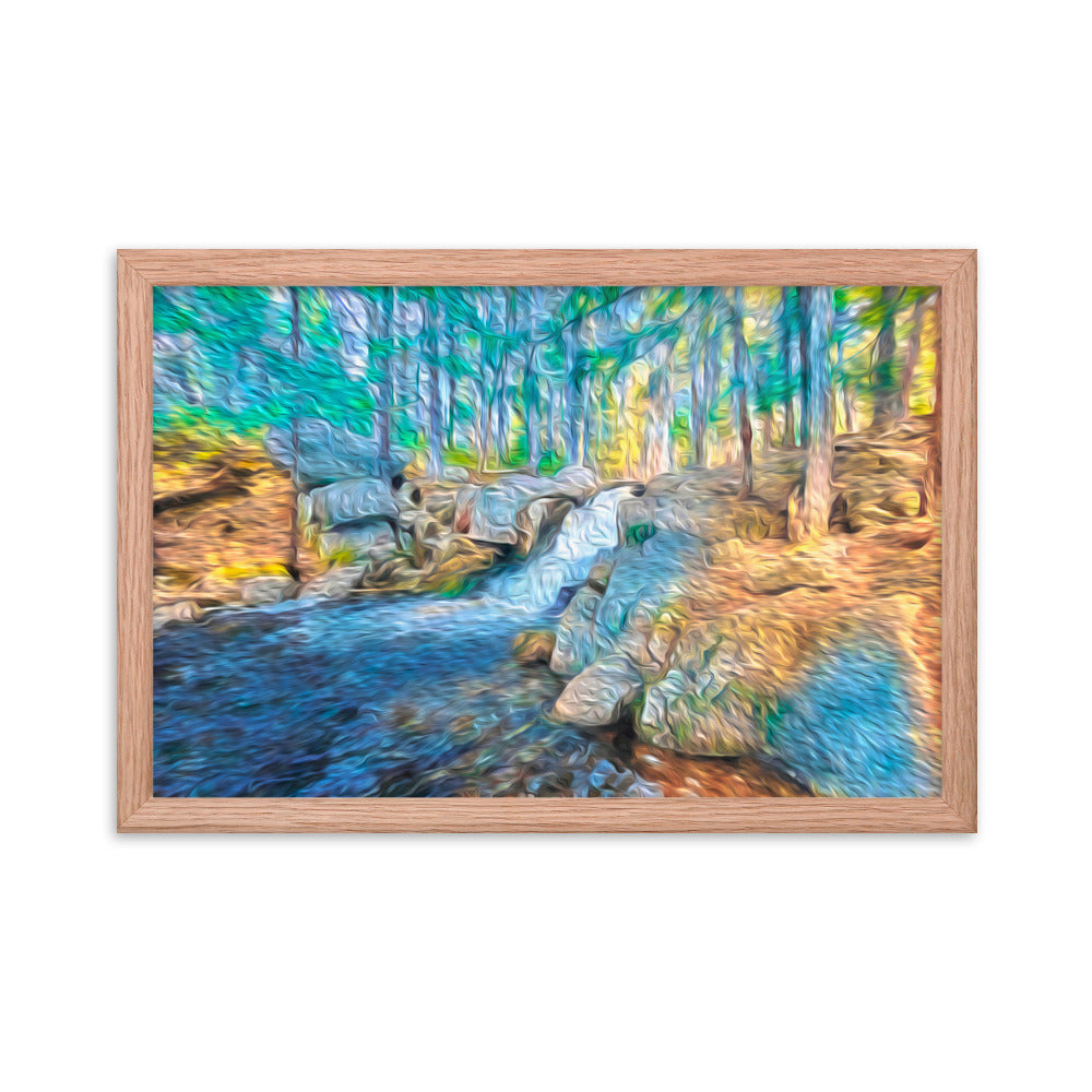 Framed Poster - The Falls At Peters Brook